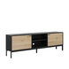 Rosso 80 inch Black / Brown / Matte Black Media Console & Cabinet